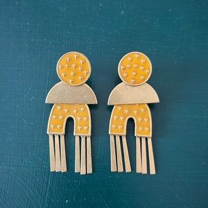 Yellow Madewell Earrings